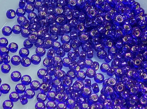 Бісер 5г 11-1427 круглий 11/0 Miyuki Колір Dyed Silverlined Dark Violet