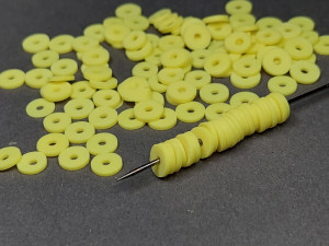 5г каучукові резинові бусини 6мм Колір Жовтий