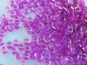 DB0073 Бісер 5 грамм Magenta Lined Crystal AB 11/0 Miyuki Delica Bead 