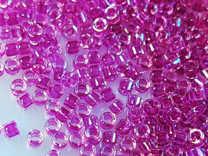 DB0074 Бісер 5 грамм Fuchsia Lined Crystal AB 11/0 Miyuki Delica Bead 