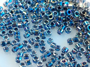 DB0086 Бісер 5 грамм Noir Lined Crystal AB 11/0 Miyuki Delica Bead 