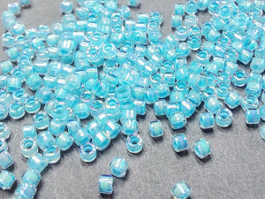 DB0057 Бісер 5 грам Aqua Lined Crystal AB 11/0 Miyuki Delica Bead 