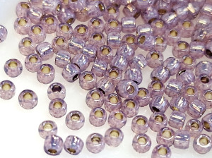 Бісер 5г TOHO Round 11/0 PermaFinish - Silver-Lined Milky Amethyst TR-11-PF2108 