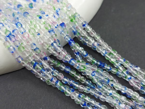 Fire polished 3mm Crystal Color нитка 50 штук