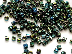 DBS0027 Бісер 1г Miyuki Delica 15/0, Колір Metallic Teal Iris 
