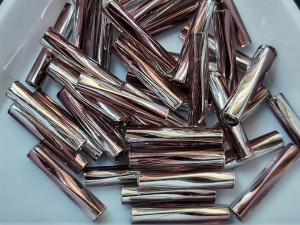 TW2712-3933 Бісер 5г Miyuki стеклярус кручений, Розмір 27х12мм, Колір Clear Silverlined Amy 
