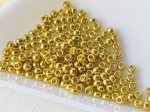 Бісер 1г Miyuki круглий 15/0 Miyuki 15-9191 Японія 24 KT GOLD PLATED