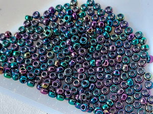 Бісер 5г Miyuki круглий 11/0 Miyuki 11-9455 Японія METALLIC VARIEGATED BLUE IRIS