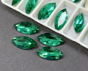 Кристал К9 Маркіз 15*7мм, Колір Emerald