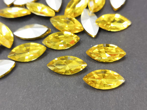 Кристал Маркіз 10*5мм, Колір Light Topaz 