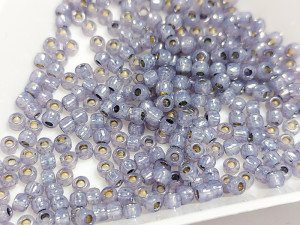 Бісер 5г TOHO Round 11/0 PermaFinish - Silver-Lined Milky Tanzanite TR-11-PF2124