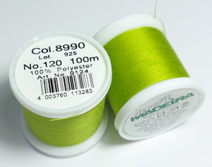 Нитка швейна, для бісеру Madeira, поліестр №120, color 8990