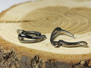 Швензи з англійським замком колір збройна сталь, форма крапля