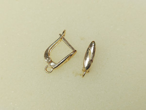 Швензи англійська застібка мідні, форма рис 18*11mm, колір кс золото