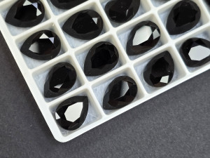 Кристали скло К9 Крапля 14х10мм колір Black