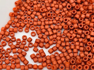 DB2288 Бісер 5 грамм Frosted Glazed Red Matte 11/0 Miyuki Delica Bead 