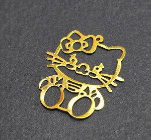 Філігрань мідна Kitty, розмір 30*35мм, Колір золото, 1шт