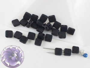 2-hole Squares 6x6mm Jet Etched