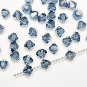 10шт Намистини біконуси 4MM MONTANA PRECIOSA MC BEAD RONDELL
