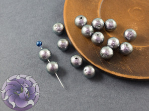 Хлопковий жемчуг Cotton Pearls 8mm Rich Grey Japan