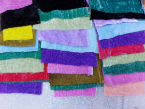 Мікс оксамиту 10 шматочків різних