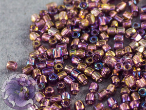 Бісер богемський Preciosa 3 cut 9/0 Transparent Amethyst AB