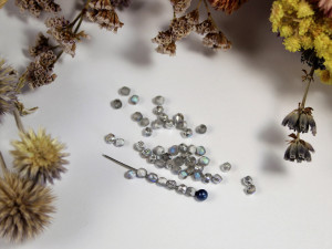 Fire polished 3mm Crystal Etched Silver Rainbow
