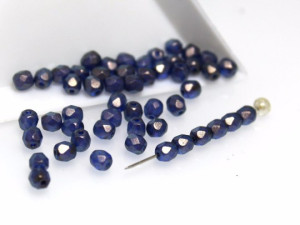 Fire polished 4mm Crystal GT CERULEAN BLUE