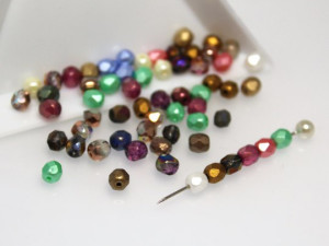 Fire polished 4mm Mix