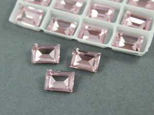 Кристал форма Багет 10*14мм, колір Light Pink