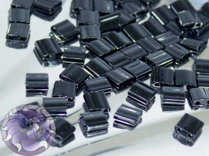 Бісер Miyuki Tila колір Black 5 грам