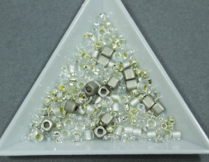 Бісер TOHO 9г, Мікс Junpaku – Crystal/Silver
