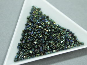 Бісер 5г TOHO- Hexagon 11/0 Metallic Iris- Green/Brown