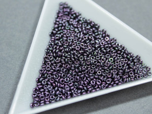 Бісер 5г TOHO- Demi Round 11/0 2.2mm Metallic Amethyst Gunmetal