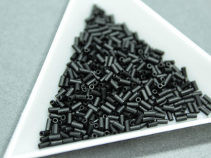 Стеклярус Miyuki 3mm, 5г, Matte Black BGL1-9401F