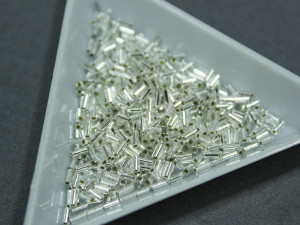 Стеклярус Miyuki 3mm, 5г, Silver Lined Crystal