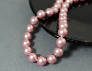 Swarovski 5810 Круглі перлинні намистини - Рожево-персикові перли