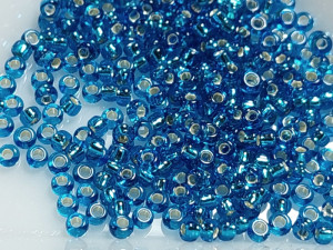 Бісер 5г 11-19 круглий 11/0 Miyuki Колір Silverlined Sapphire