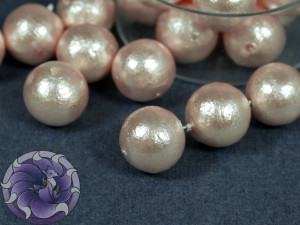 Хлопковий жемчуг Cotton Pearls 10mm Розовий Pink Japan