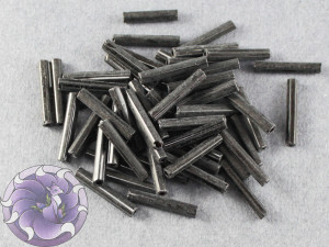 Стеклярус #5 12mm Gunmetal Вінтажний Тайвань