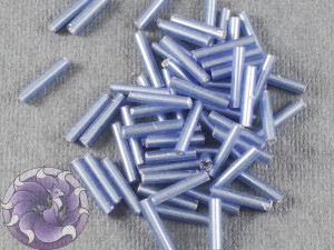 Стеклярус #5 12mm Blue Silverlined Урожай Тайвань