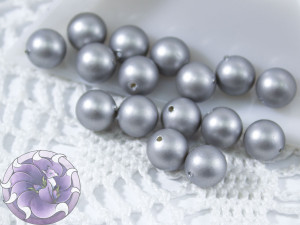 Намистини перли shell pearl beads 8мм матова