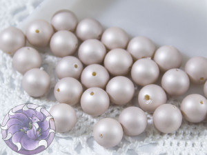 Намистини перли shell pearl beads 8мм матова