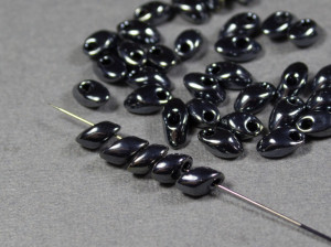 Miyuki 4x7mm 5г Long Magatama Op Gunmetal Luster