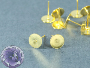 Earrings-studs №48 Color gold