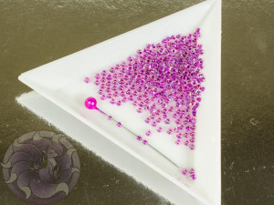 Бісер Miyuki11/0 RASPBERRY LINED CRYSTAL AB