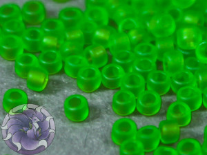 5г Бісер TOHO 15/0 Transparent-Frosted Peridot TR-15-7F