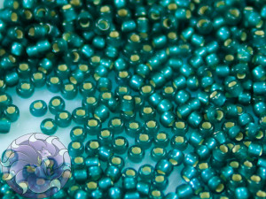 5г Бісер TOHO 15/0 Silver-Lined Frosted Teal TR-15-27BDF