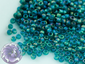 5г Бісер TOHO 15/0 Transparent-Rainbow Frosted Teal TR-15-167BDF