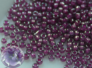 5г Бісер TOHO 15/0 Inside-Color Gray/Magenta-Lined TR-15-1076